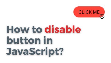 How to deactivate a button in JavaScript?