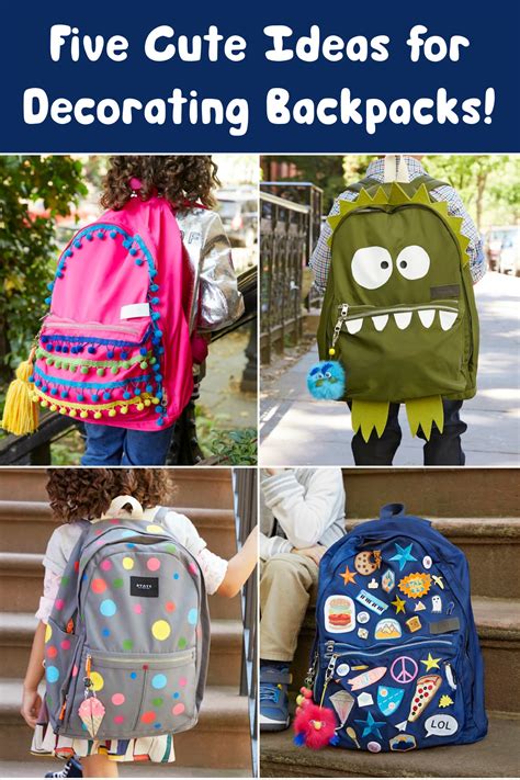 How to decorate an old backpack?