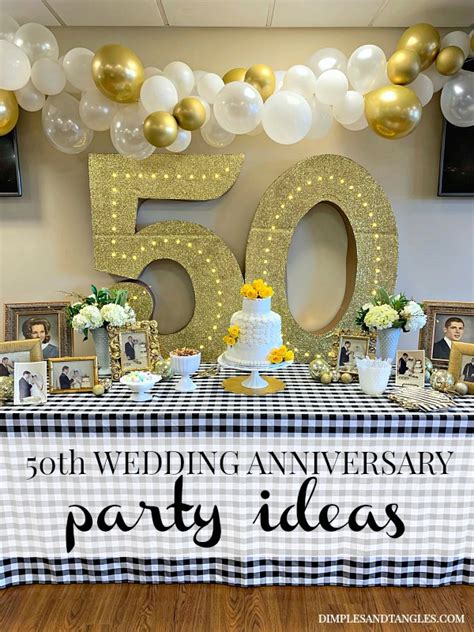 How to decorate for a 50th anniversary?