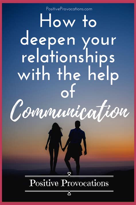 How to deepen relationships?