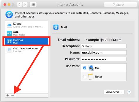 How to delete email account?