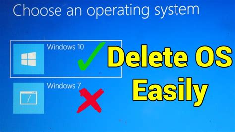 How to delete os from bios?