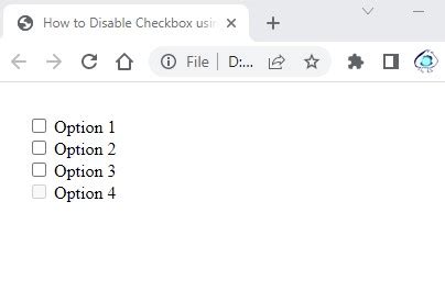 How to disable a checkbox in JavaScript by default?