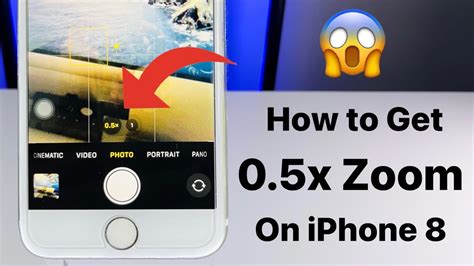 How to do 0.5 zoom on iPhone selfie?