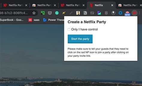 How to do Netflix party on Chrome?