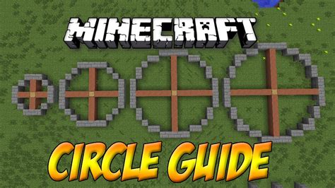 How to do a big circle in Minecraft?