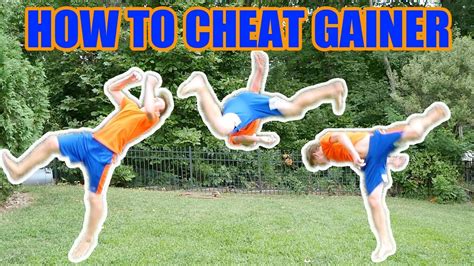 How to do a cheat gainer on a trampoline?