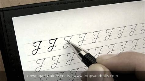 How to do a handwritten j?