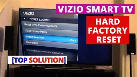 How to do a hard reset on a Vizio TV?