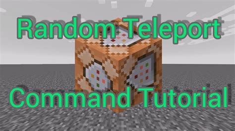 How to do a random tp in Minecraft?