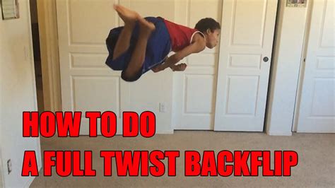 How to do backflip full twist?