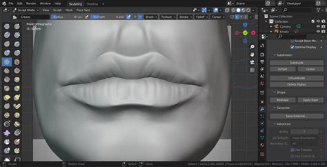 How to do lips blender?