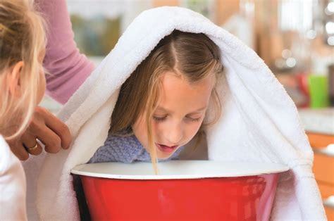 How to do steam inhalation for kids?