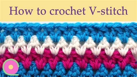 How to do the V stitch in crochet?