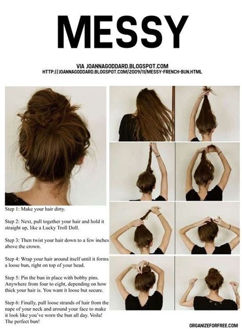 How to do the messy bun trick?