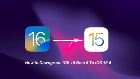 How to downgrade from iOS 16 public beta to iOS 15?