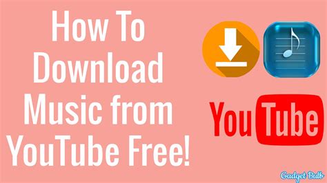 How to download music from YouTube for free?