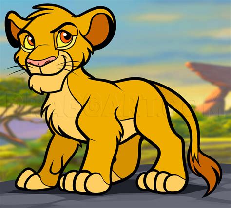 How to draw Simba?