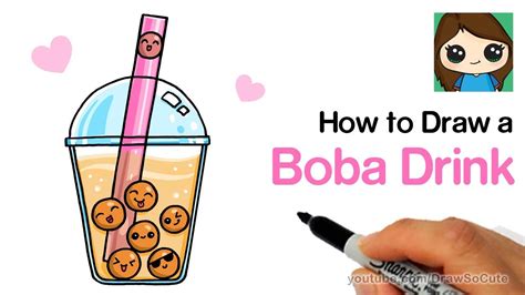 How to draw a boba?
