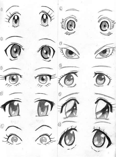 How to draw a cute girl anime eyes?