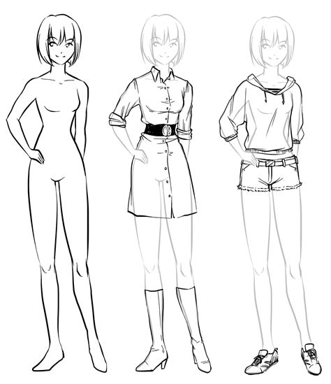 How to draw a full body girl?