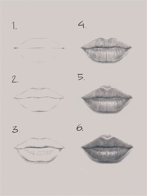 How to draw a girl's lips?