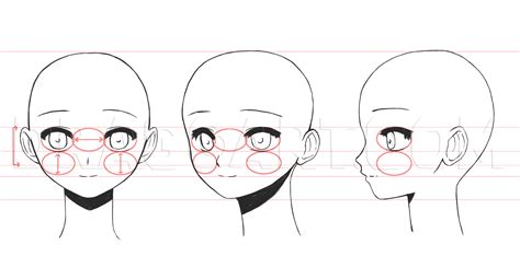 How to draw a girl face anime?