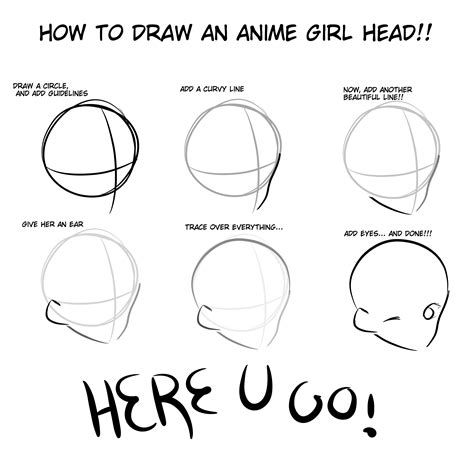 How to draw a girl head?