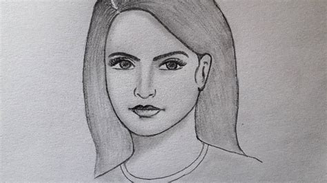 How to draw a lady face?