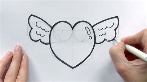How to draw a love heart?