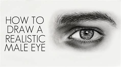 How to draw a mans eye?