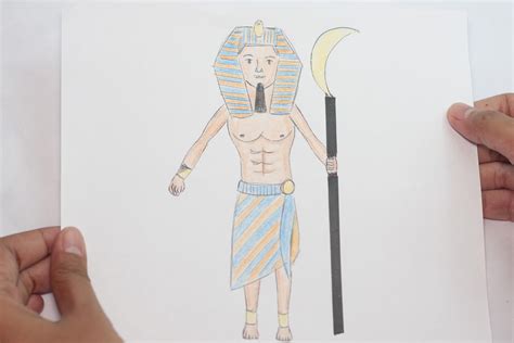 How to draw a pharaoh?
