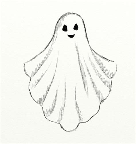 How to draw a scary ghost?