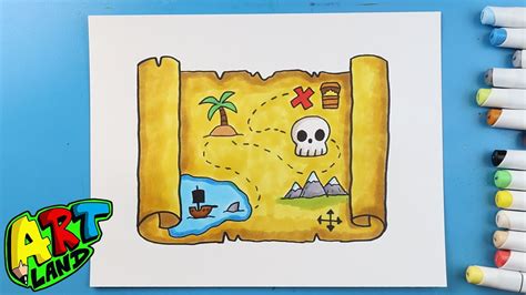 How to draw a treasure map?
