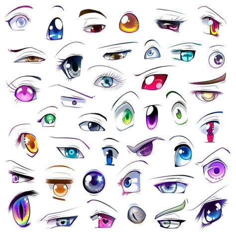 How to draw strong anime eyes?