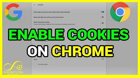 How to enable cookies on Chrome?