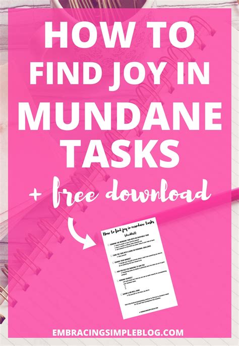 How to enjoy mundane life?