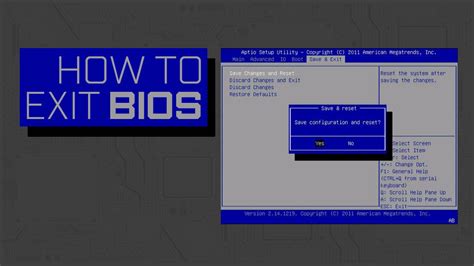 How to exit BIOS?