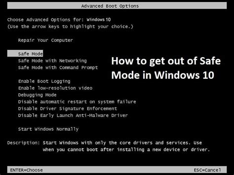 How to exit Safe Mode Windows 10 using CMD?