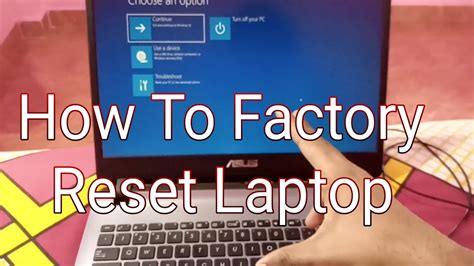 How to factory reset a laptop?