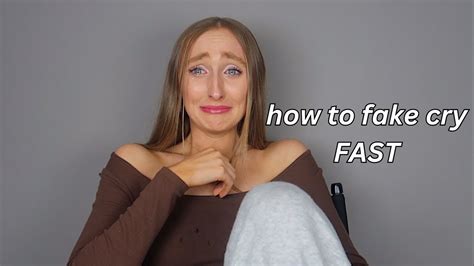 How to fake cry?