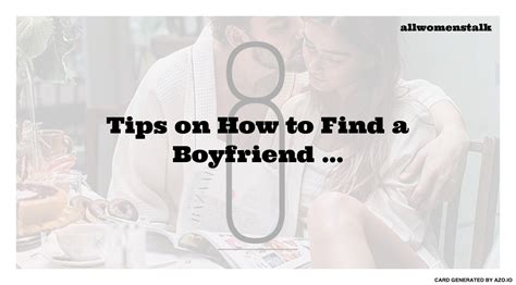 How to find a boyfriend naturally?