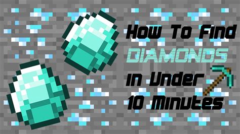 How to find diamonds fast?