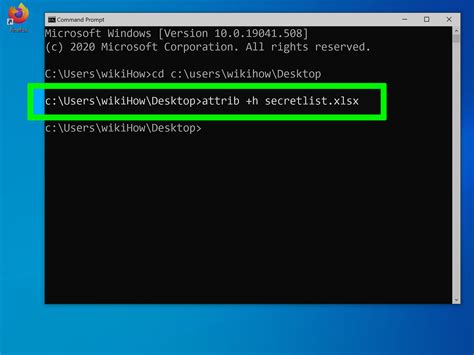 How to find hidden files in Windows 10 using command prompt?