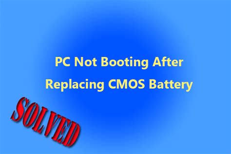 How to fix Windows not booting after replacing CMOS battery?