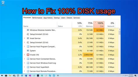 How to free 100% disk?