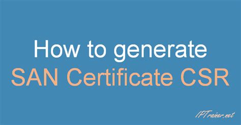 How to generate SSL for IP?