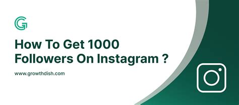 How to get 1,000 followers on Instagram?