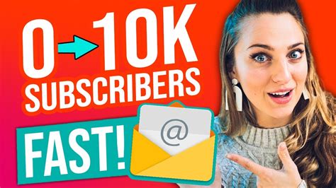 How to get 10,000 email subscribers?