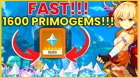 How to get 1600 Primogems fast?